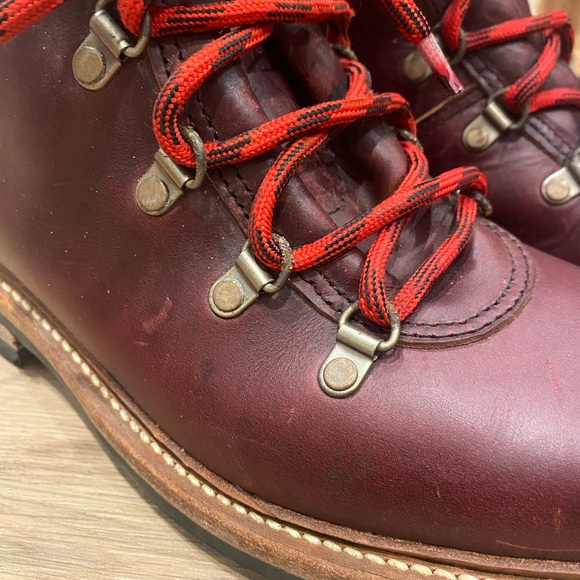 COPY - Oxblood red leather boots - Picture 5 of 7